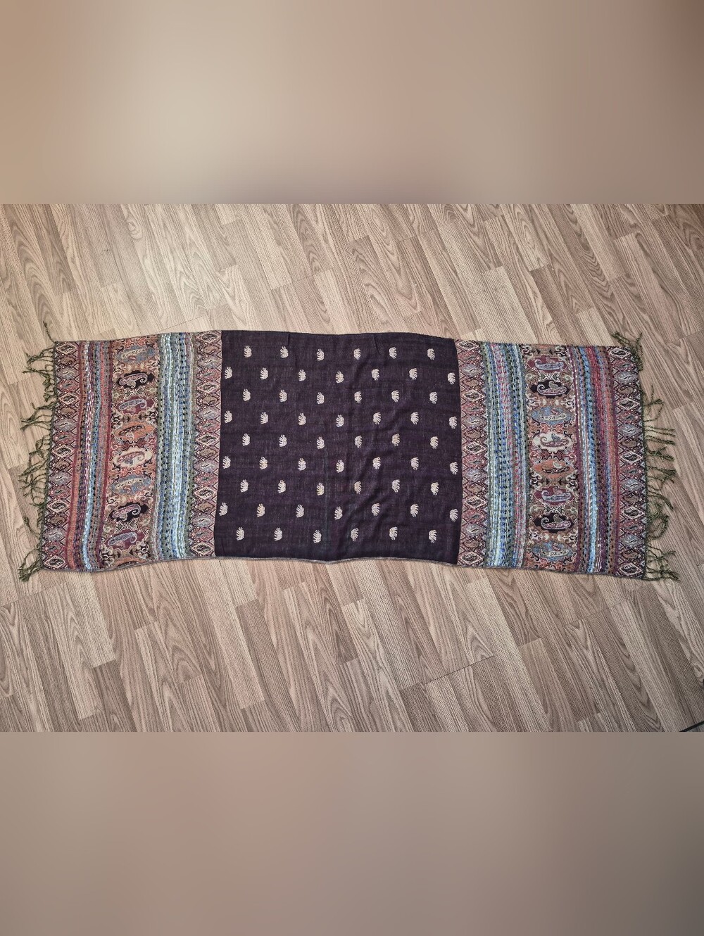 Multicolor Fringed Scarf - Picture 1 of 6